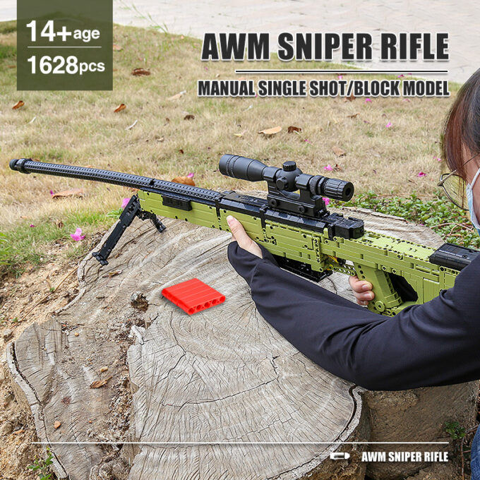 Mould King 14010 - AWM Sniper Rifle - 1628 Klemmbausteine – Bild 4
