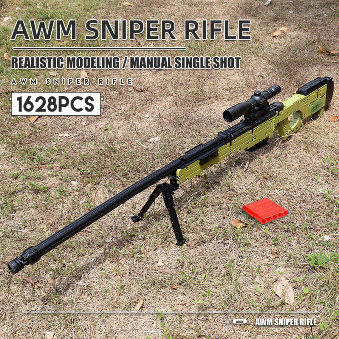 Mould King 14010 - AWM Sniper Rifle - 1628 Klemmbausteine – Bild 5