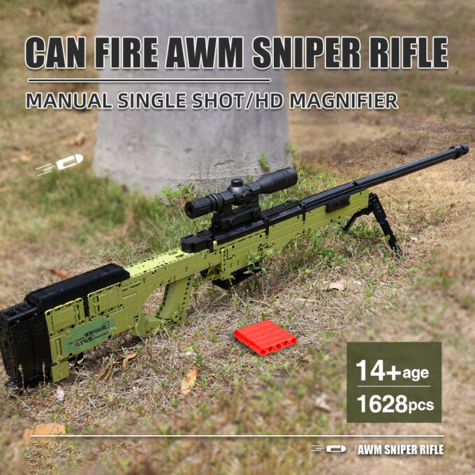 Mould King 14010 - AWM Sniper Rifle - 1628 Klemmbausteine – Bild 6