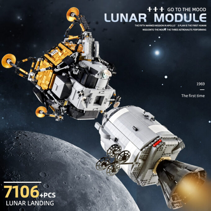 Mould King 21006 - APOLLO 11 Spacecraft - 7011 Klemmbausteine – Bild 2