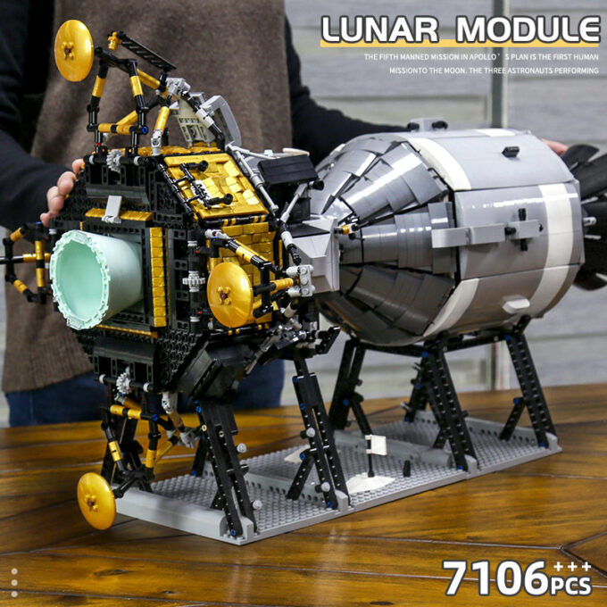Mould King 21006 - APOLLO 11 Spacecraft - 7011 Klemmbausteine – Bild 5