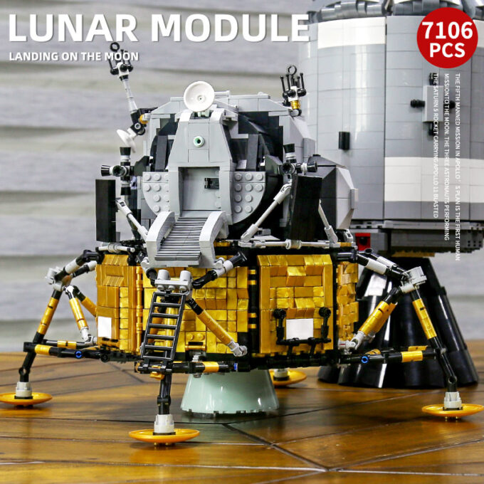 Mould King 21006 - APOLLO 11 Spacecraft - 7011 Klemmbausteine – Bild 6