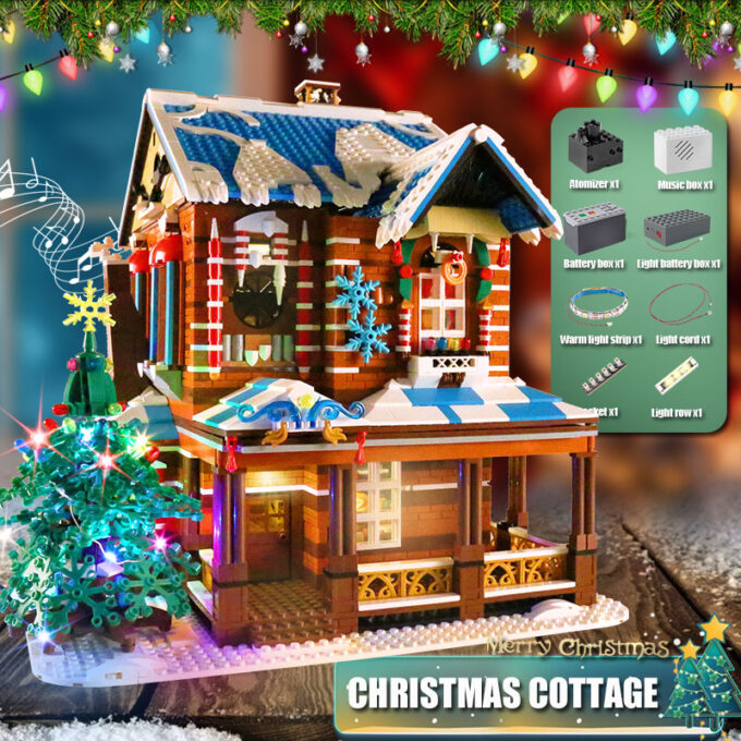 Mould King 16011 - Das Weihnachtshaus - 3693 Klemmbausteine – Bild 3