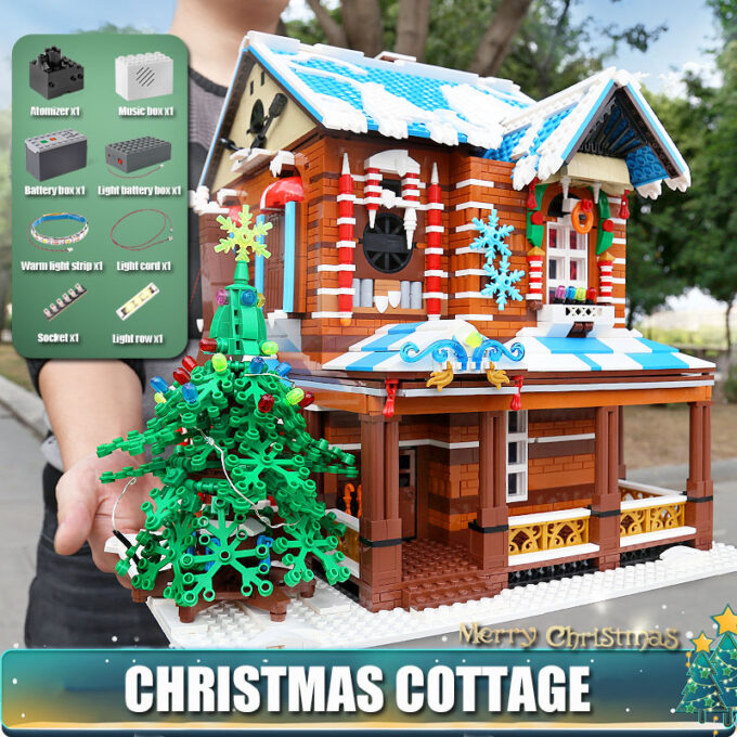 Mould King 16011 - Das Weihnachtshaus - 3693 Klemmbausteine – Bild 5