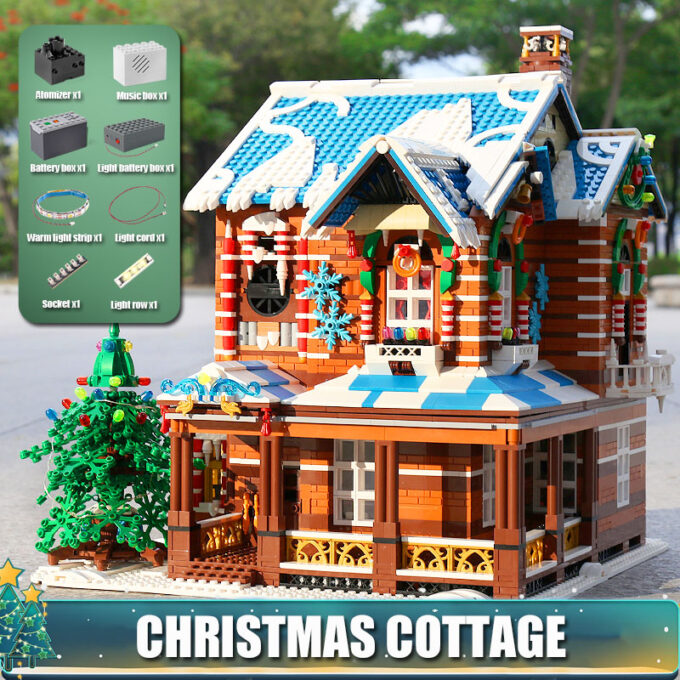 Mould King 16011 - Das Weihnachtshaus - 3693 Klemmbausteine – Bild 6