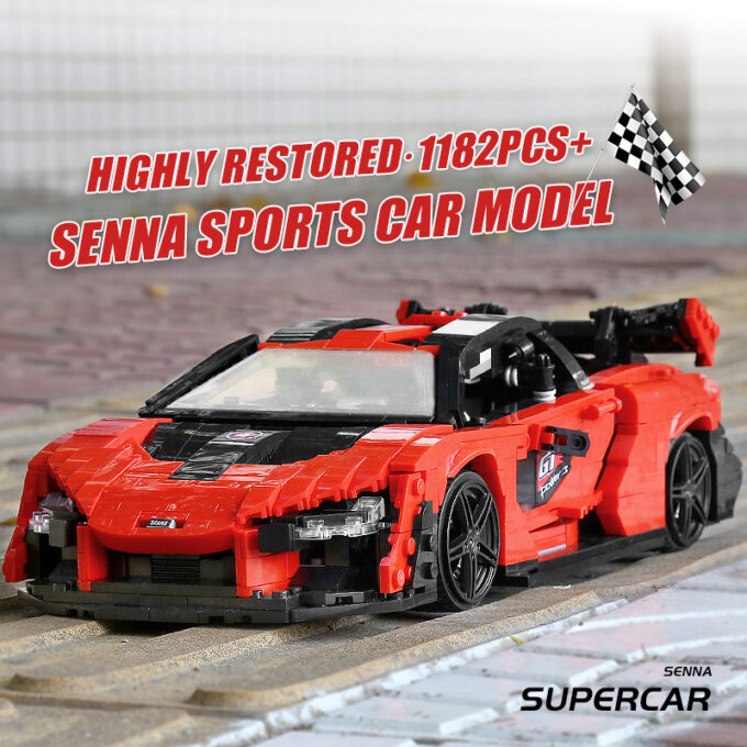 Mould King 10007 - McLaren Senna - 1182 Klemmbausteine – Bild 5