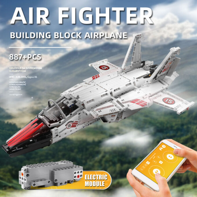 Mould King 15013 - RC-Flugzeug - 887 Klemmbausteine – Bild 2