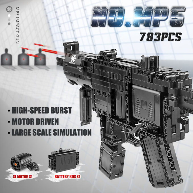 Mould King 14001 - MP5 - 783 Klemmbausteine – Bild 5