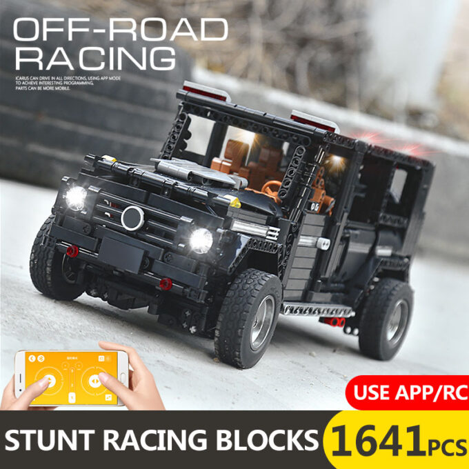 Mould King 13070 - RC 1:10 Benz G65 mit LED-Licht-Kits - 1641 Klemmbausteine – Bild 2