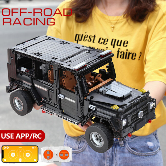 Mould King 13070 - RC 1:10 Benz G65 mit LED-Licht-Kits - 1641 Klemmbausteine – Bild 3