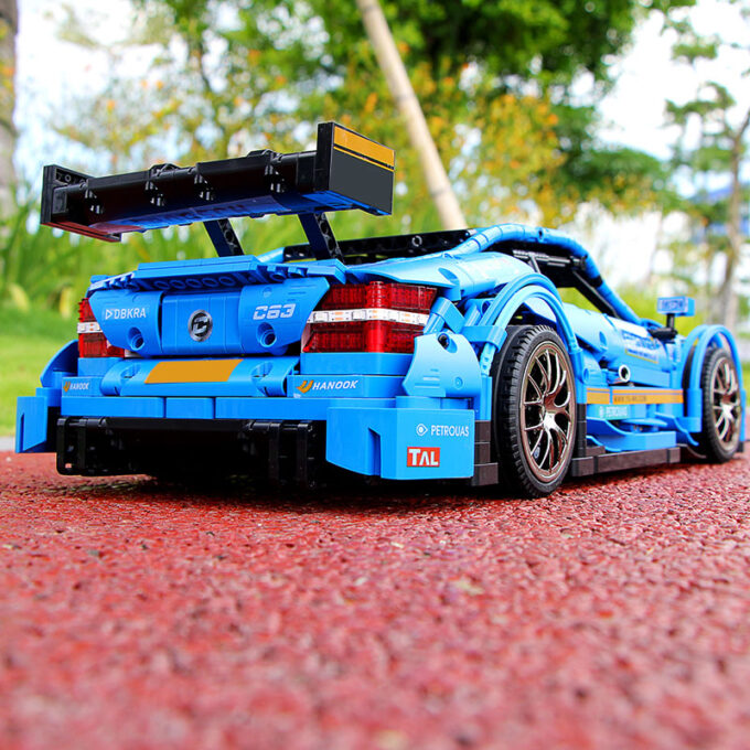 Mould King 13073 - 1:8 C63 DTM mit LED-Beleuchtungskits - 1989 Klemmbausteine – Bild 4