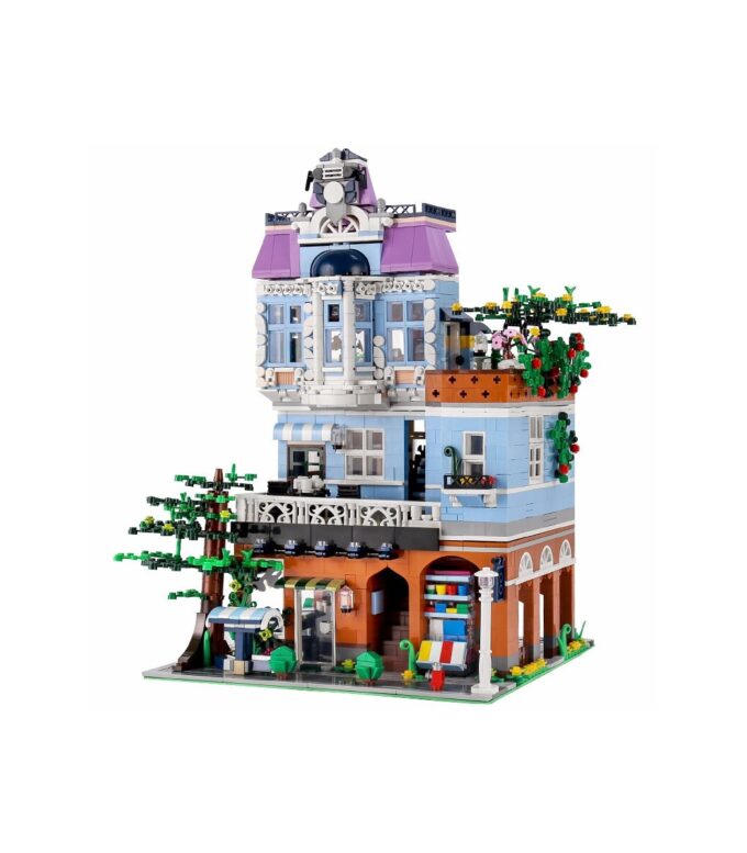 Mould King 16004 - Das Café mit Licht - 3430 Klemmbausteine