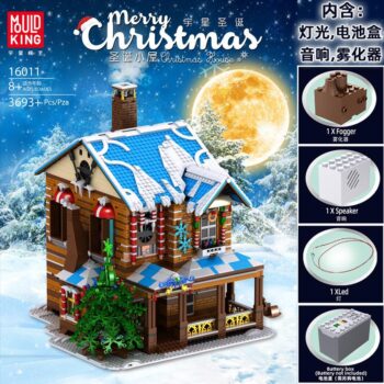 Mould King 16011 - Das Weihnachtshaus - 3693 Klemmbausteine