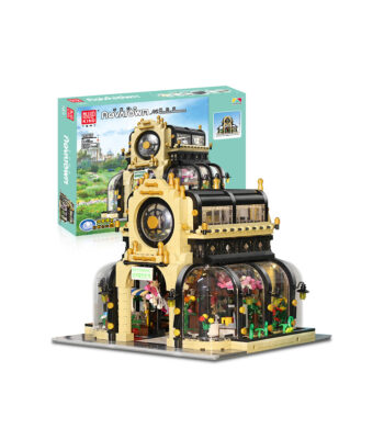 Mould King 16019 - Botanischer Garten Shop mit LED-Leuchten - 2147 Klemmbausteine