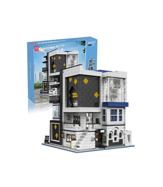 Mould King 16043 - Art Gallery Vitrine mit Lichtern - 3536 Klemmbausteine