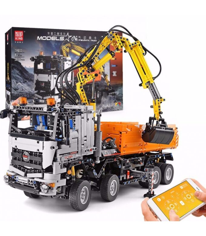 Mould King 19007 - RC Pneumatischer LKW - 2819 Klemmbausteine