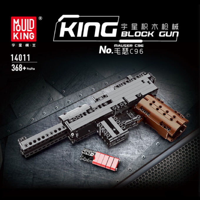 Mould King 14011 - Die Mauser C96-Pistole - 368 Klemmbausteine